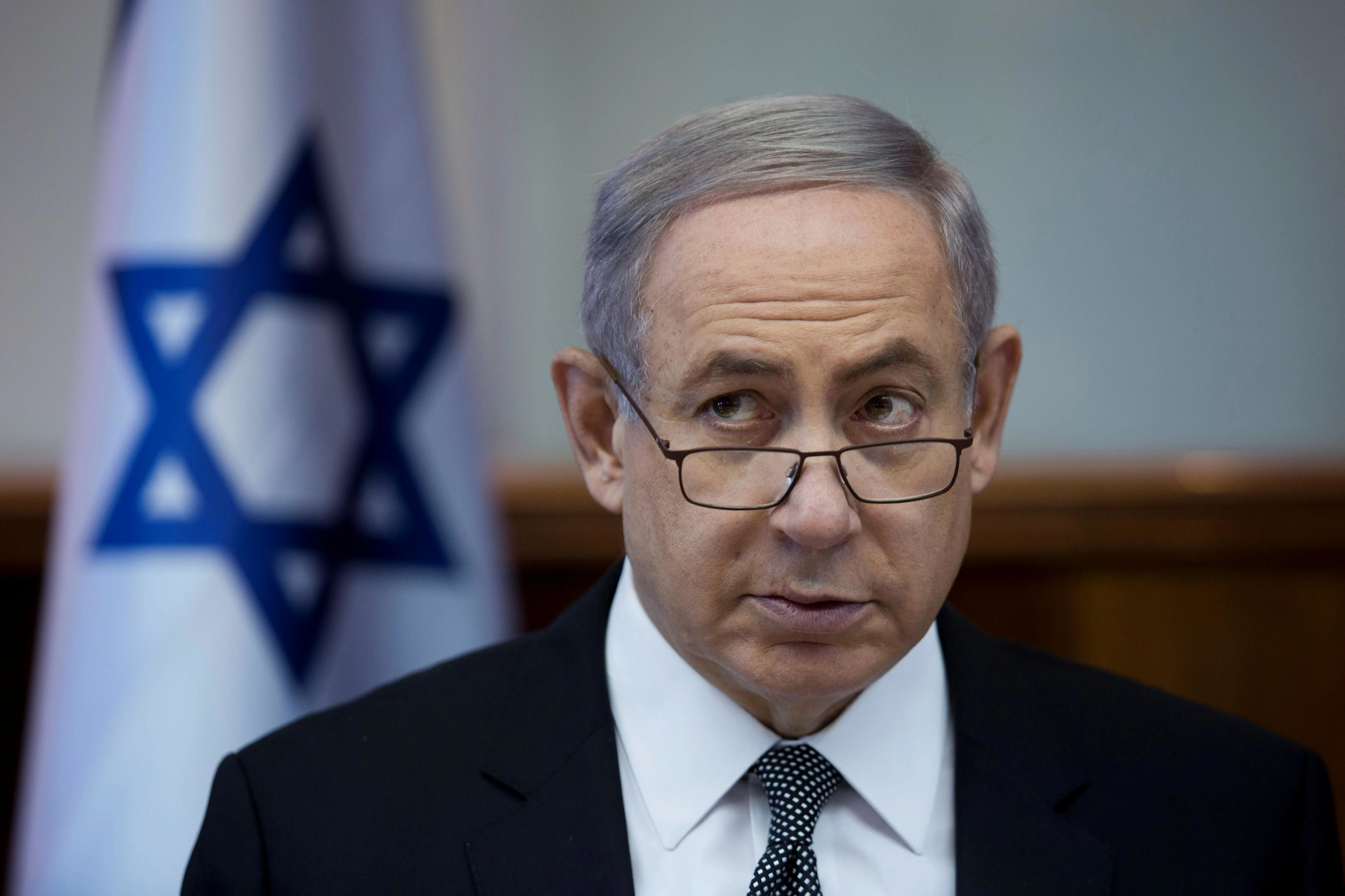 בנימין נתניהו בישיבת ממשלה