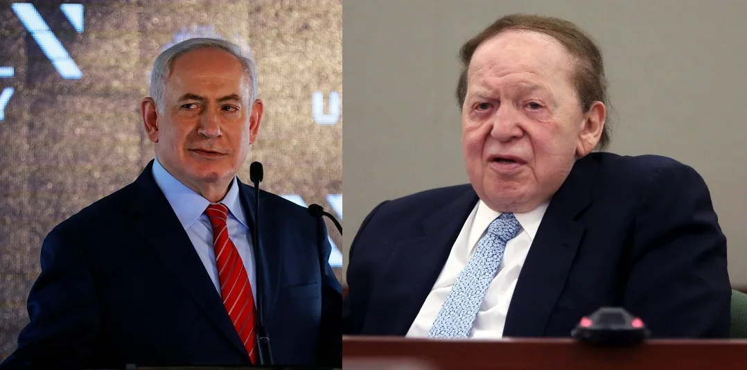 שלדון אדלסון וראש הממשלה בנימין נתניהו