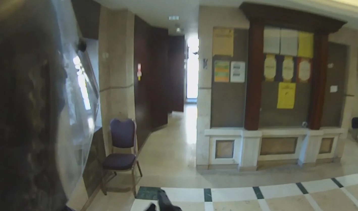 תיעוד ממצלמת הקסדה של הלוחם שנכנס לזירה בהר נוף