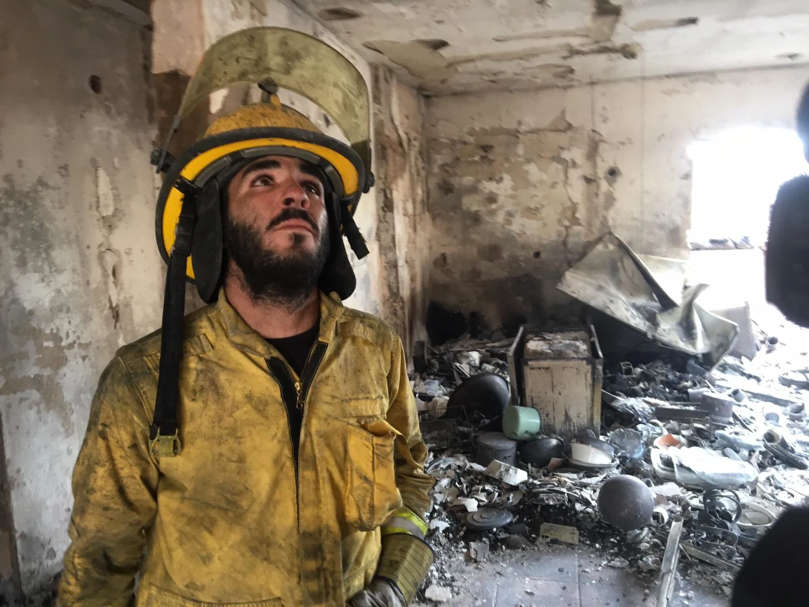 נזקי השריפה במבוא מודיעים