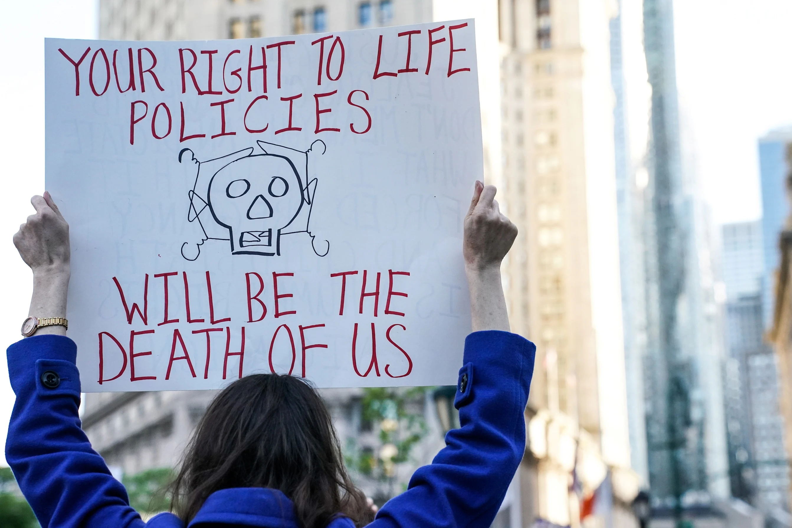 Abortion Rights Campaigners Attend A Rally In New York