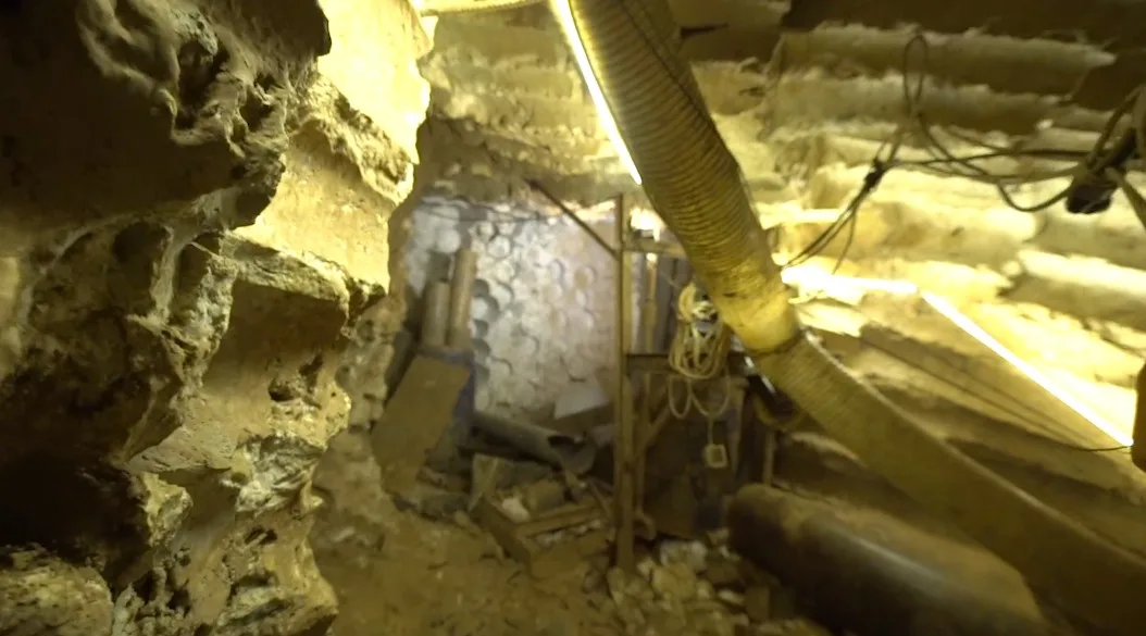 קטע ממנהרת טרור התקפית של ארגון הטרור ''חיזבאללה'' שנחפרה ממרחב הכפר רמיה בדרום לבנון