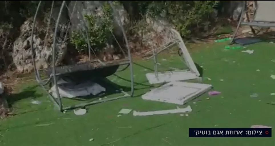 נזקים שגרמו בני נוער לווילה בצפון