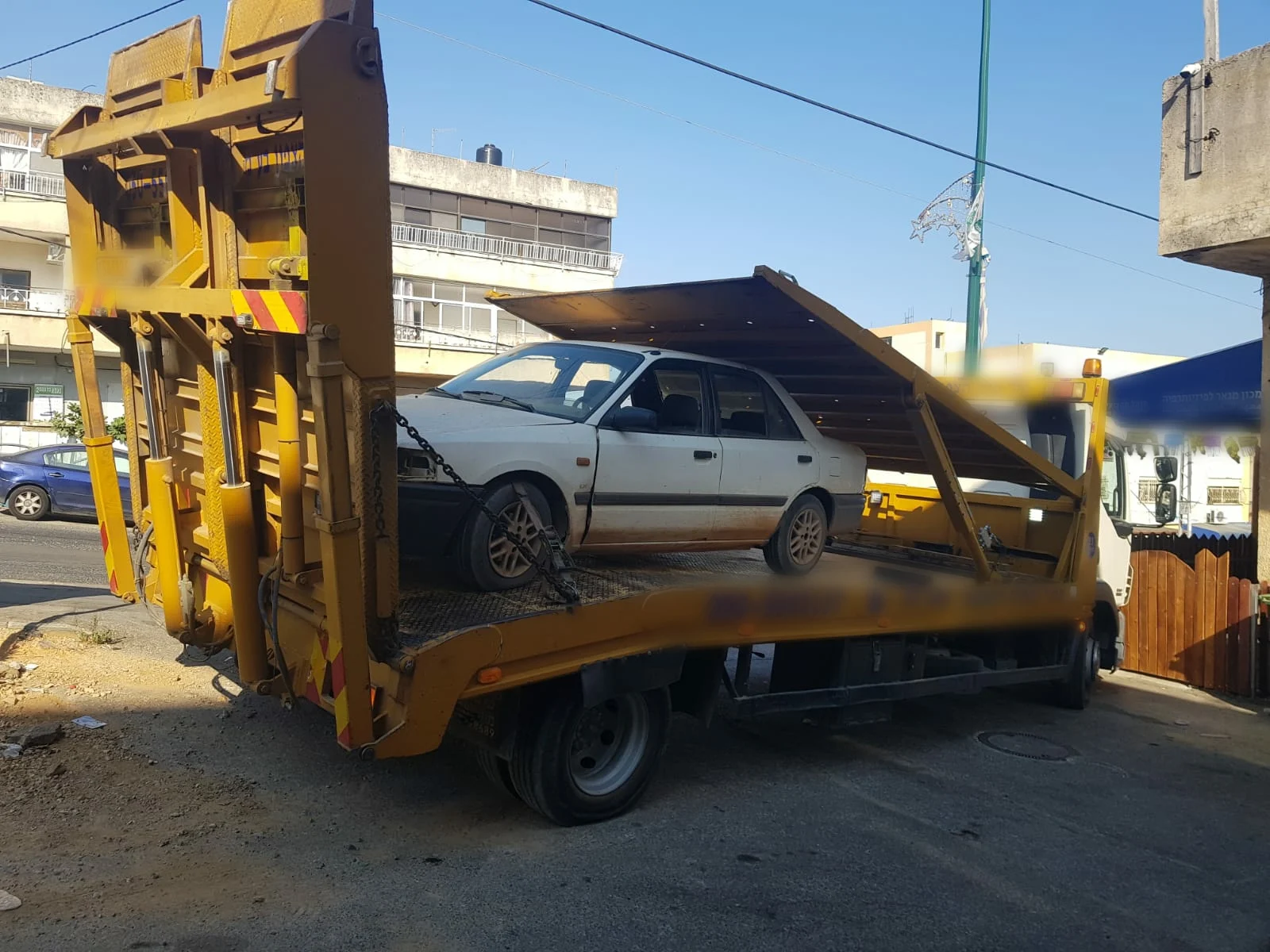 רכב הושבת במרחב כינרת