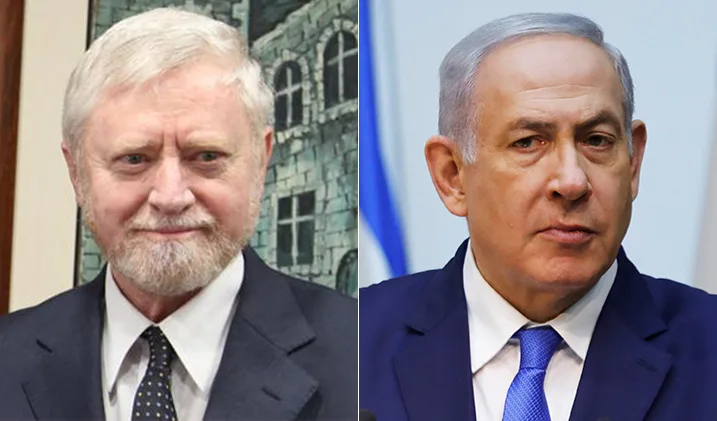 ראש הממשלה בנימין נתניהו ויוסף שפירא מבקר המדינה