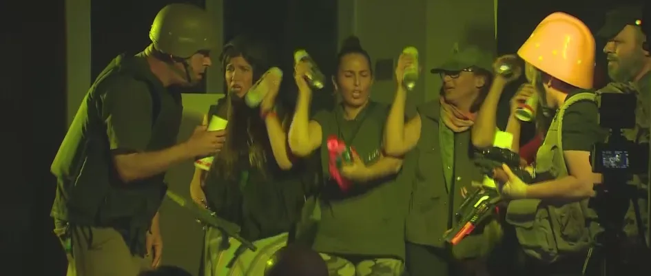 מתוך ההצגה ''נפילים'' (שם זמני) של תושבי עוטף עזה