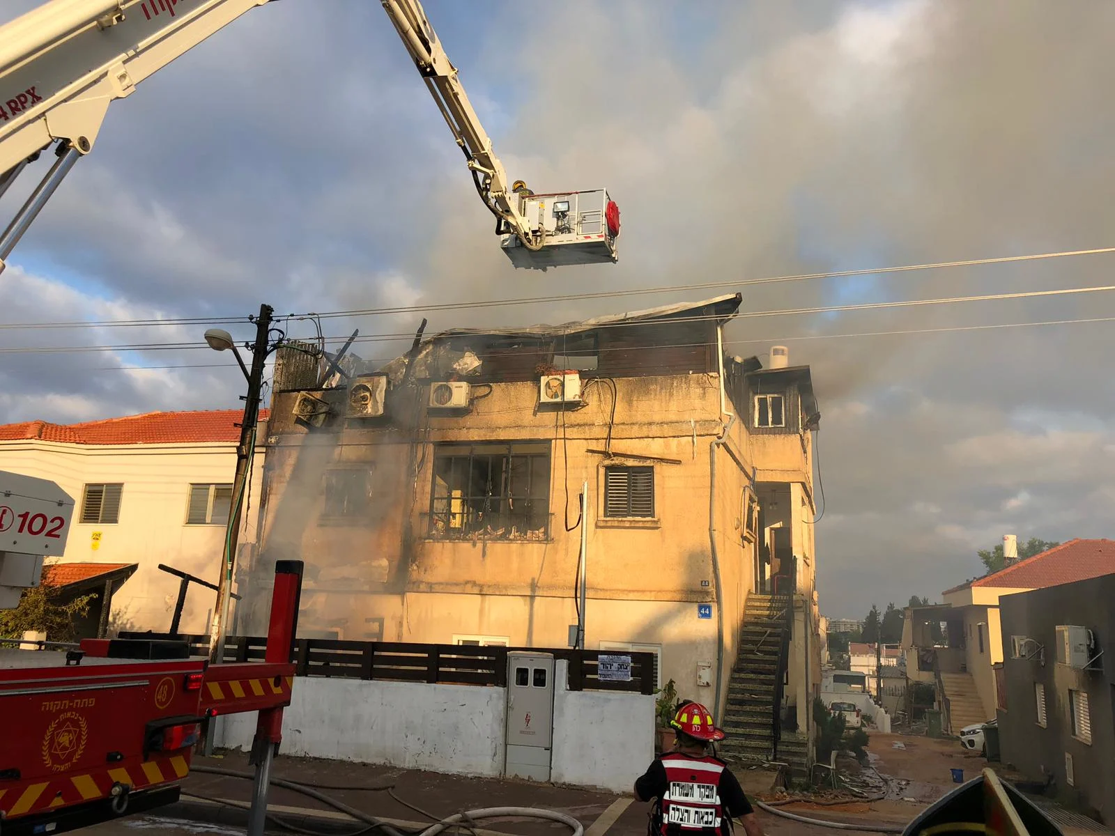 חשד להצתה בראש העין