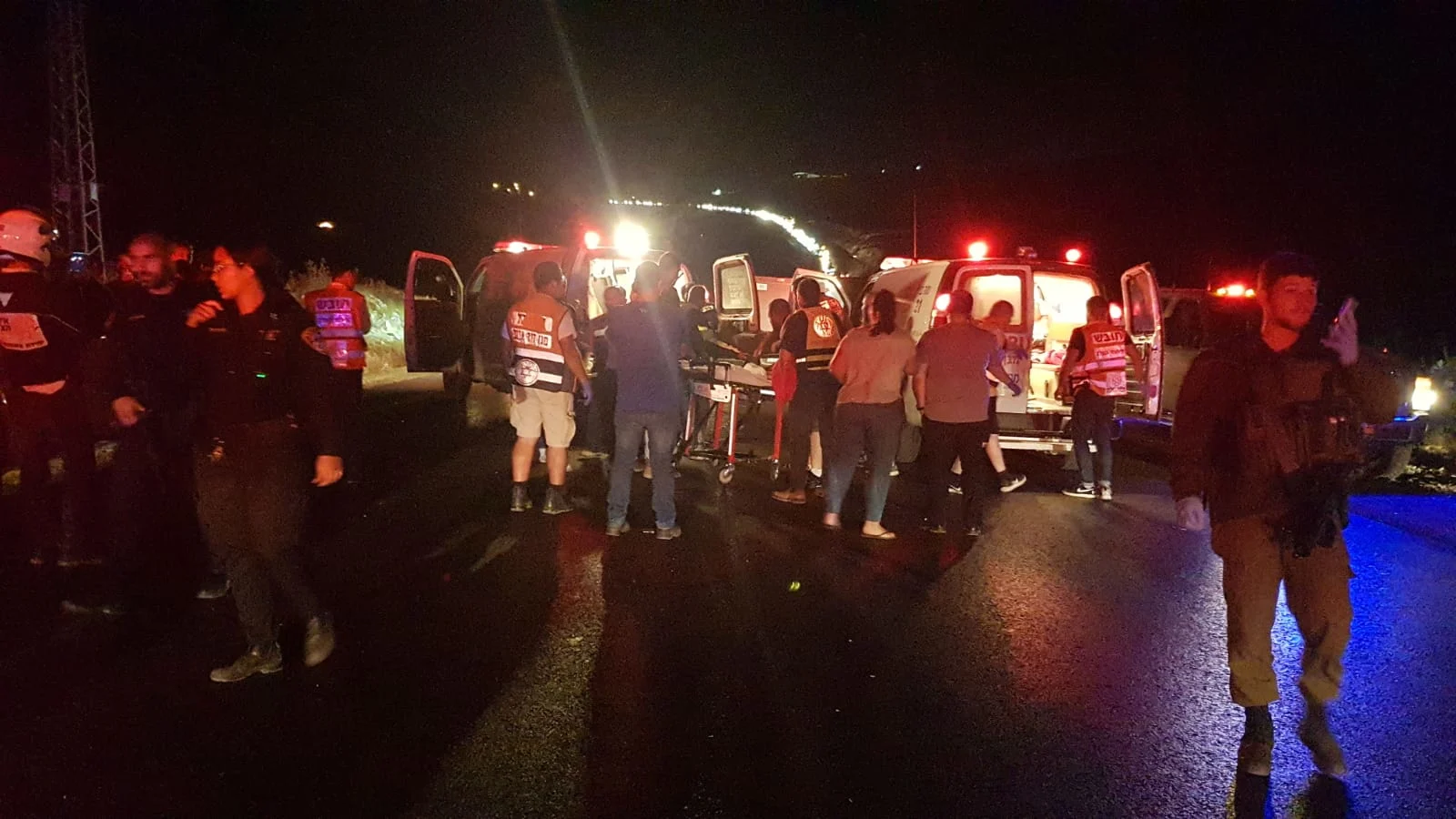 זירת הפיגוע בבנימין