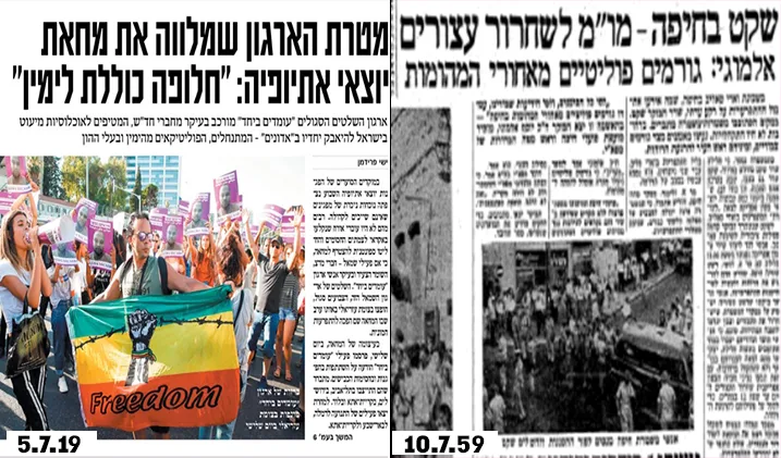 טענות על גורמים פוליטיים המשפיעים על המחאה: ואדי סאליב מול הפגנות יוצאי אתיופיה