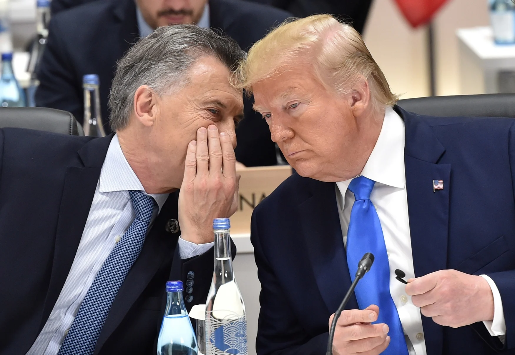 נשיא ארגנטינה מאוריסיו מאקרי ונשיא ארצות הברית דונלד טראמפ