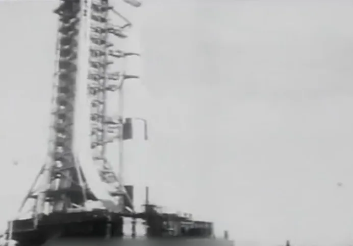 רגע ההמראה של החללית ''קולומביה''