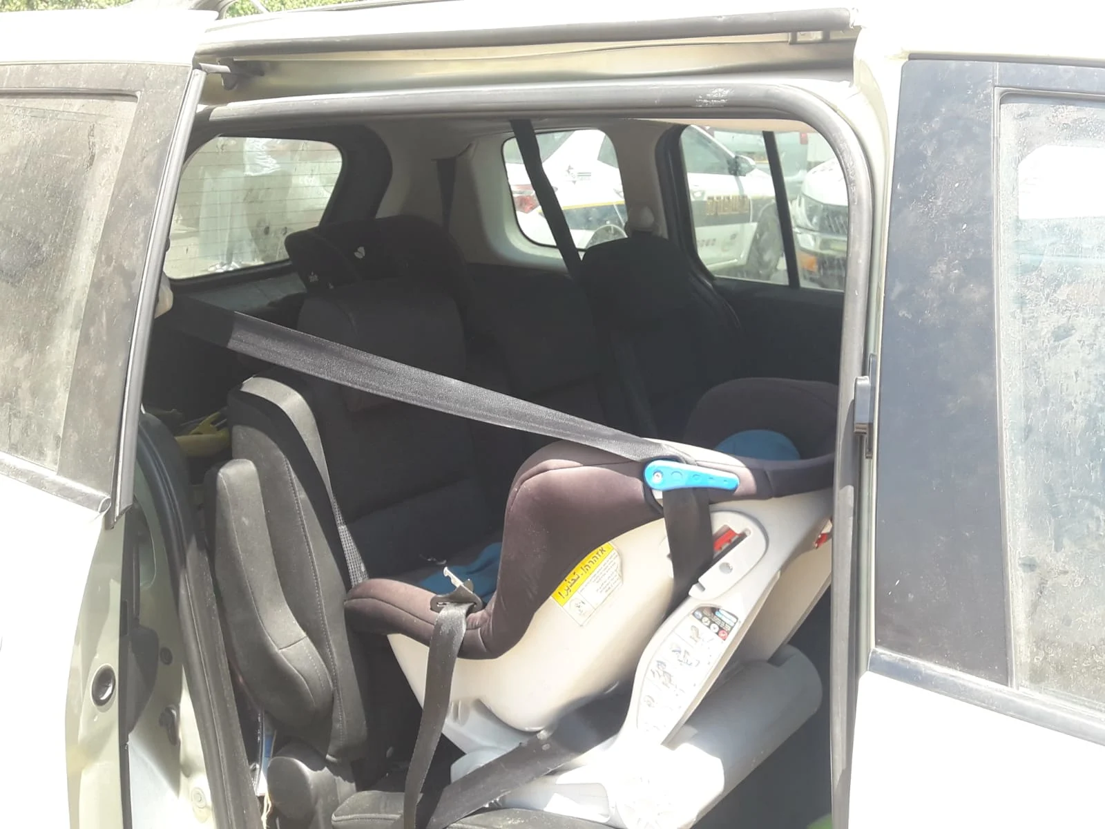 הרכב שבו נשכח הפעוט במודיעין עלית