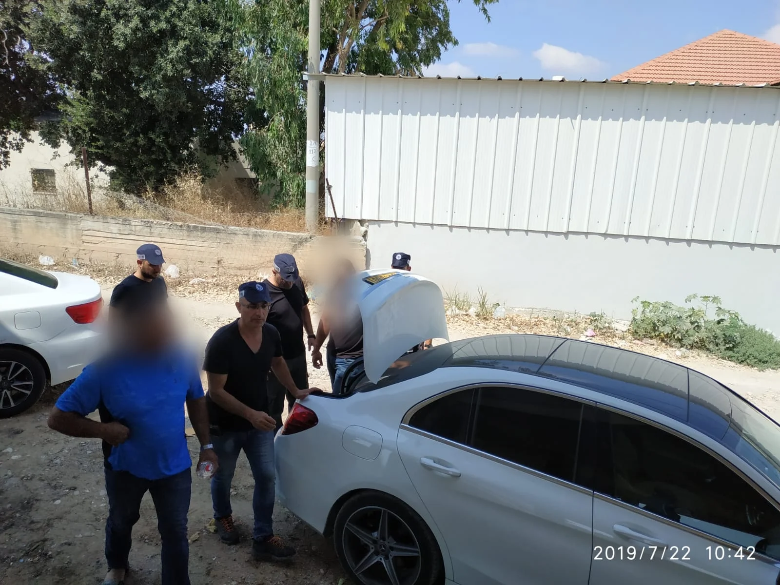 רכבו של הנהג החשוד בפגע וברח