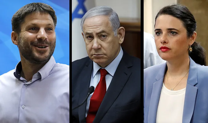 איילת שקד, בנימין נתניהו ובצלאל סמוטריץ'
