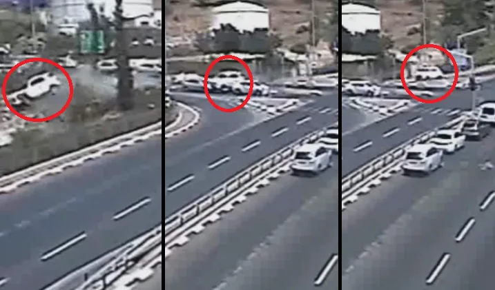 תיעוד מהתאונה בכביש 60