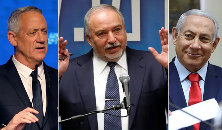 בנימין נתניהו, אביגדור ליברמן, בני גנץ,