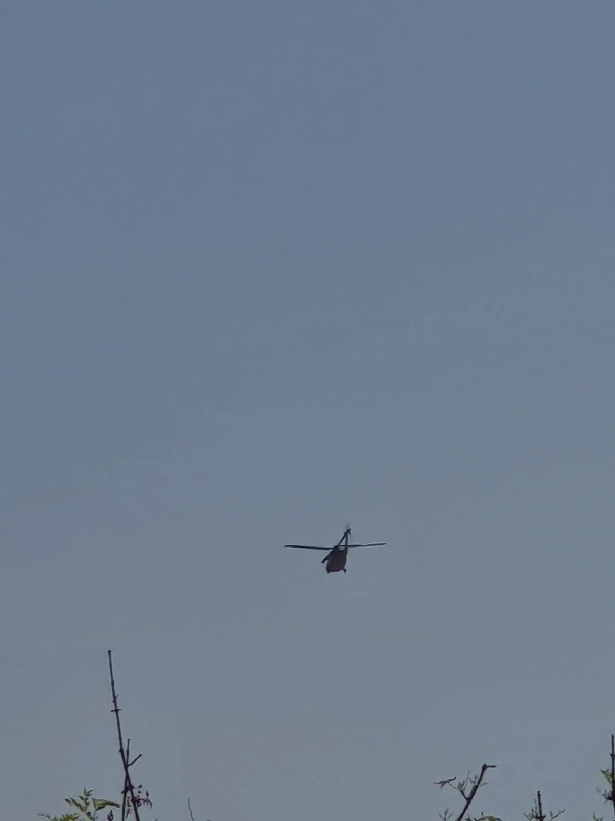 המסוק שפינה את הפצועה באזור ההתנחלות דולב