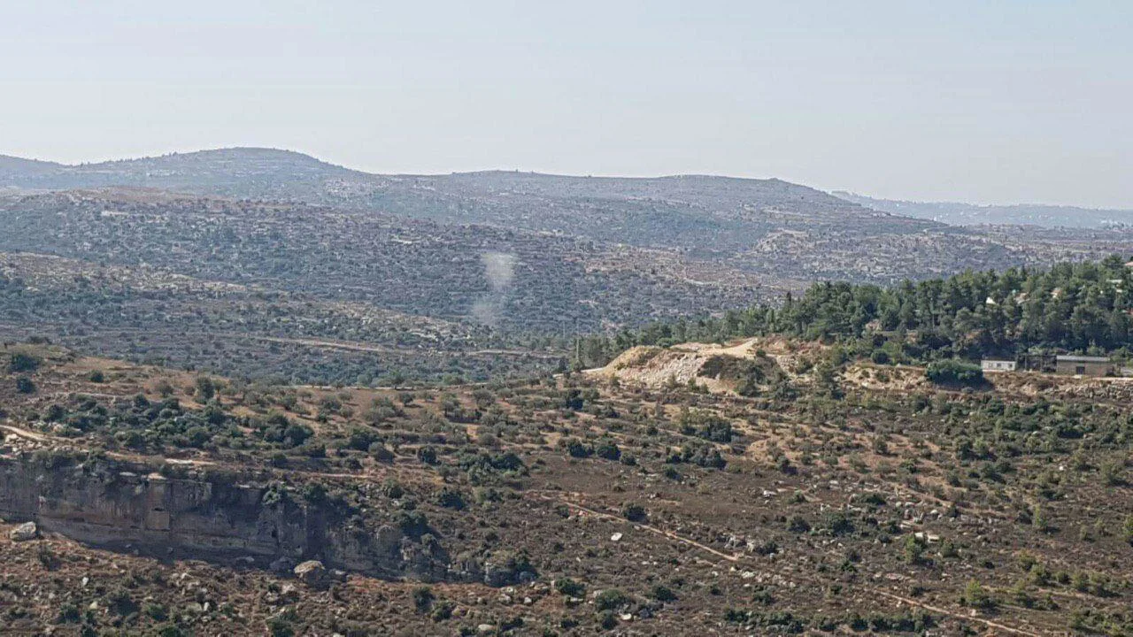 רגע הפיגוע באזור בנימין