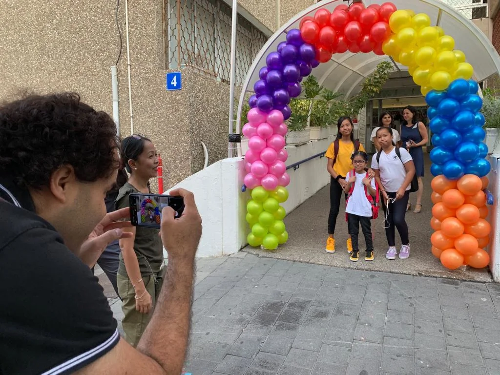 ילדי מהגרים פותחים את שנת הלימודים בבית הספר ''ביאליק-רוגוזין''