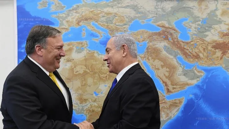 בנימין נתניהו ומייק פומפאו