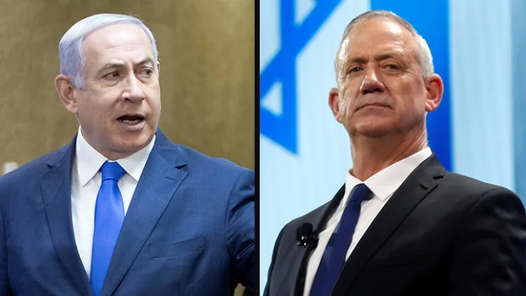 בני גנץ ובנימין נתניהו
