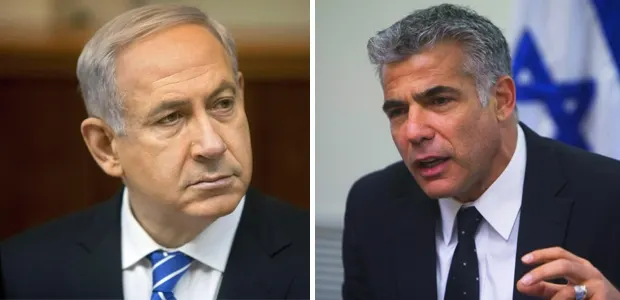 יאיר לפיד ובנימין נתניהו