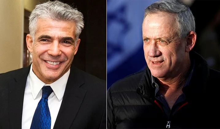 בני גנץ ויאיר לפיד