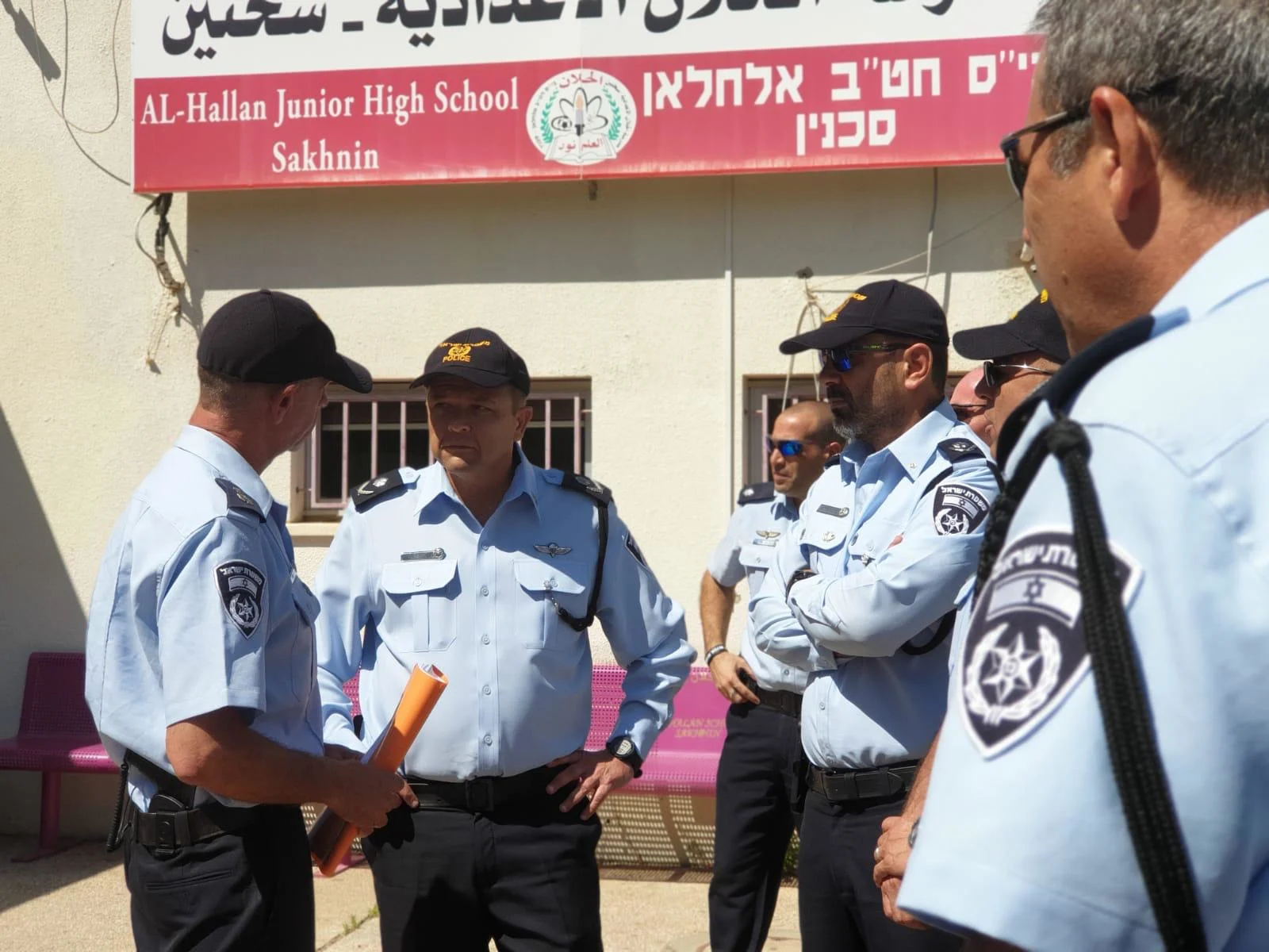 מ''מ המפכ''ל, ניצב מוטי כהן, בביקור בקלפי בעיר סכנין