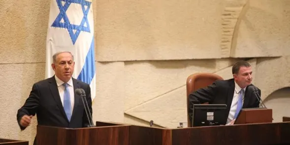 רה''מ בנימין נתניהו ויו''ר הכנסת יולי אדלשטיין