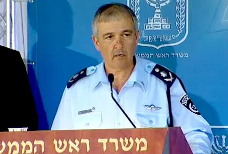 דודי כהן בטקס החלפת המפכ''ל