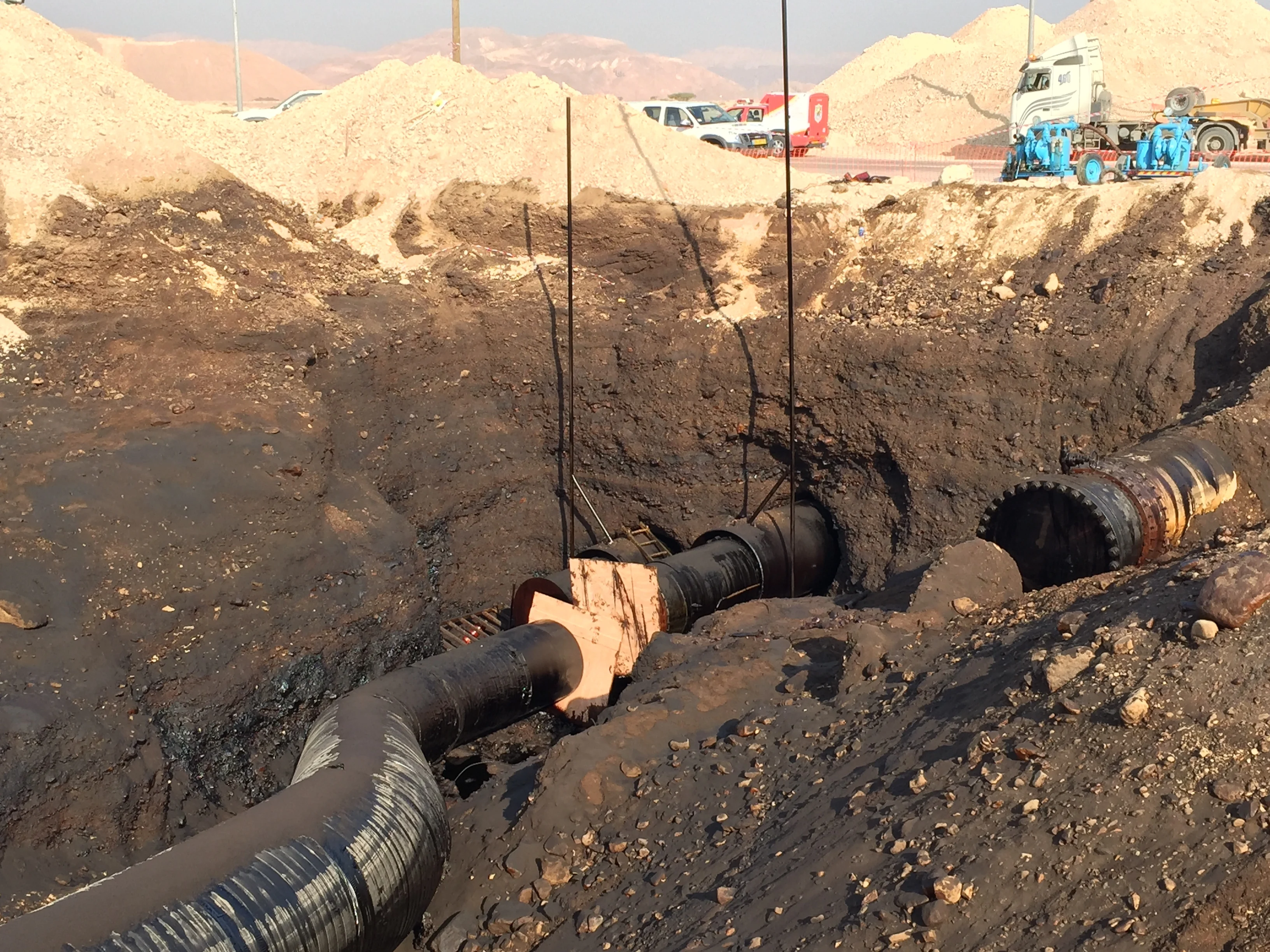 דליפת הנפט מצינור קצא''א באזור באר אורה