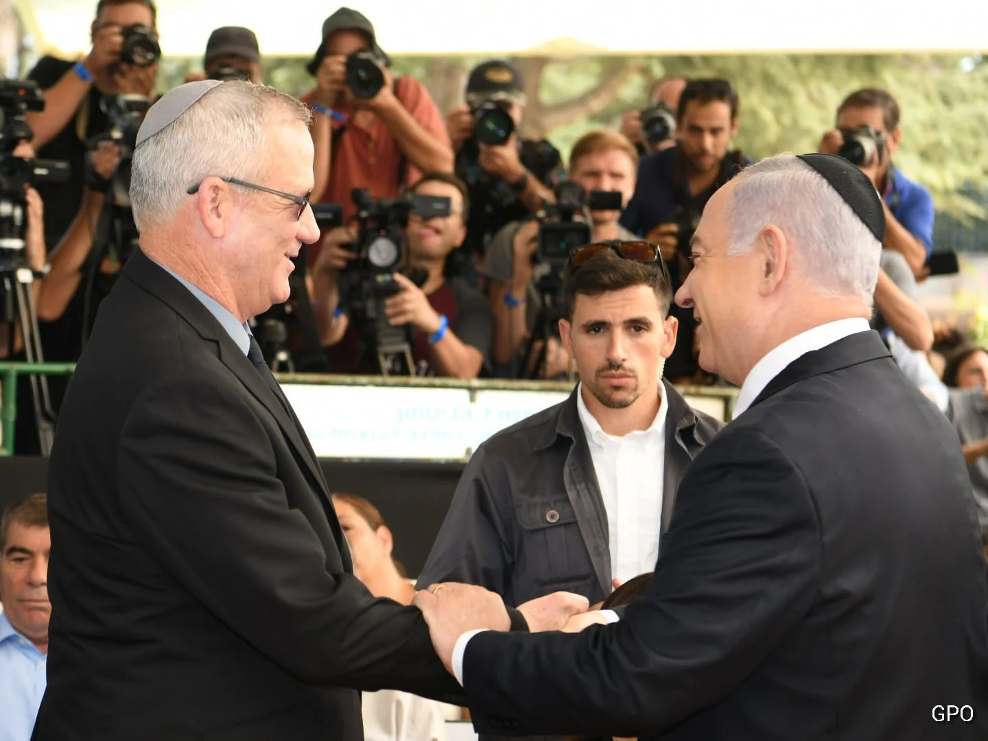 בנימין נתניהו ובני גנץ