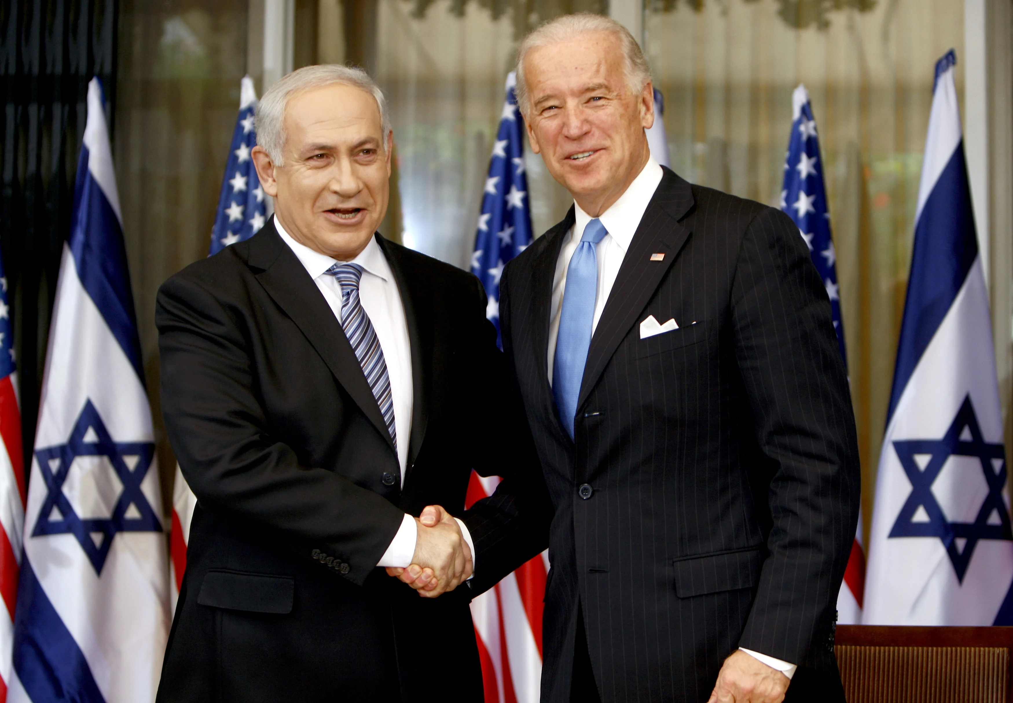 בנימין נתניהו וג'ו ביידן