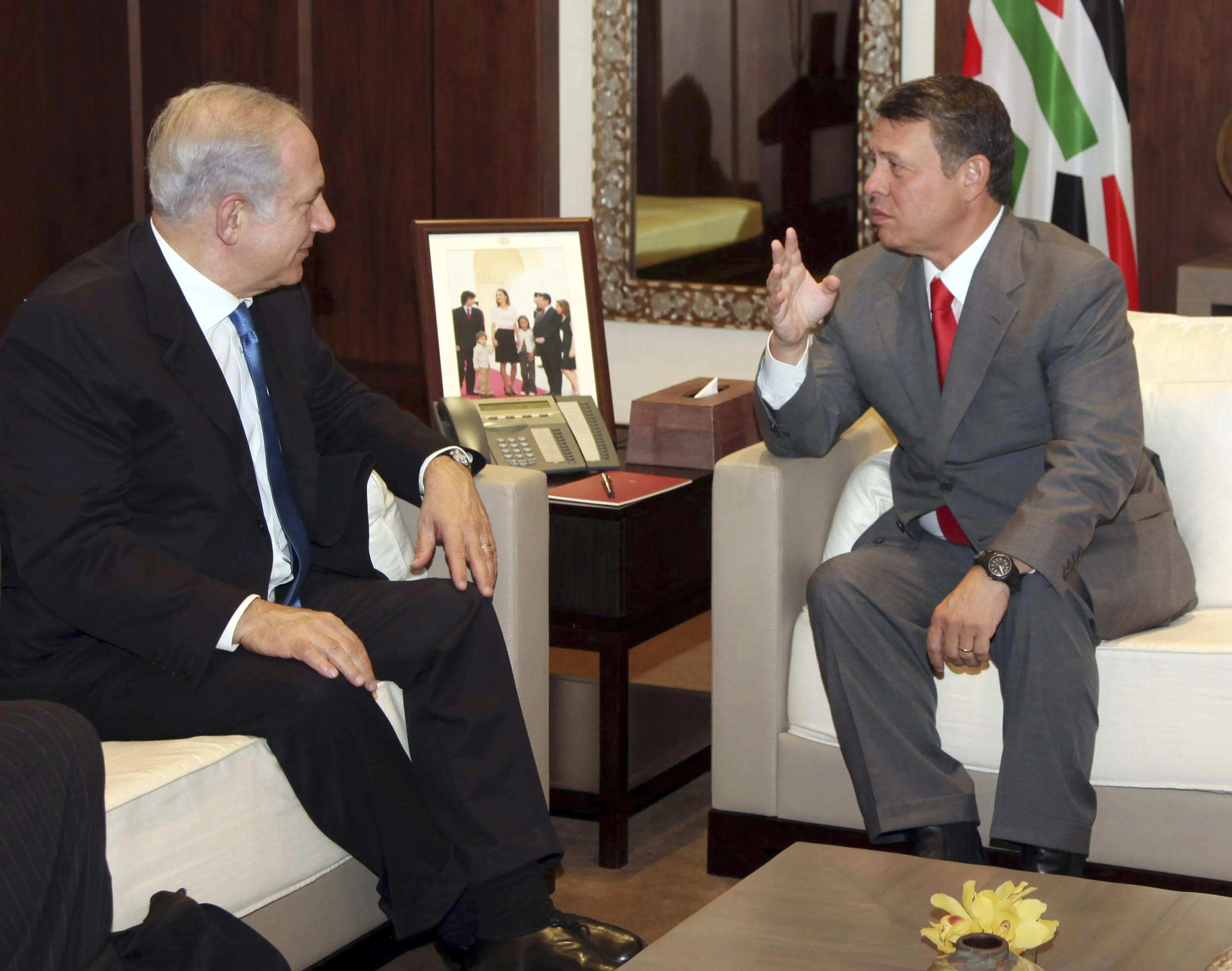 ביבי נתניהו ועבדאללה מלך ירדן