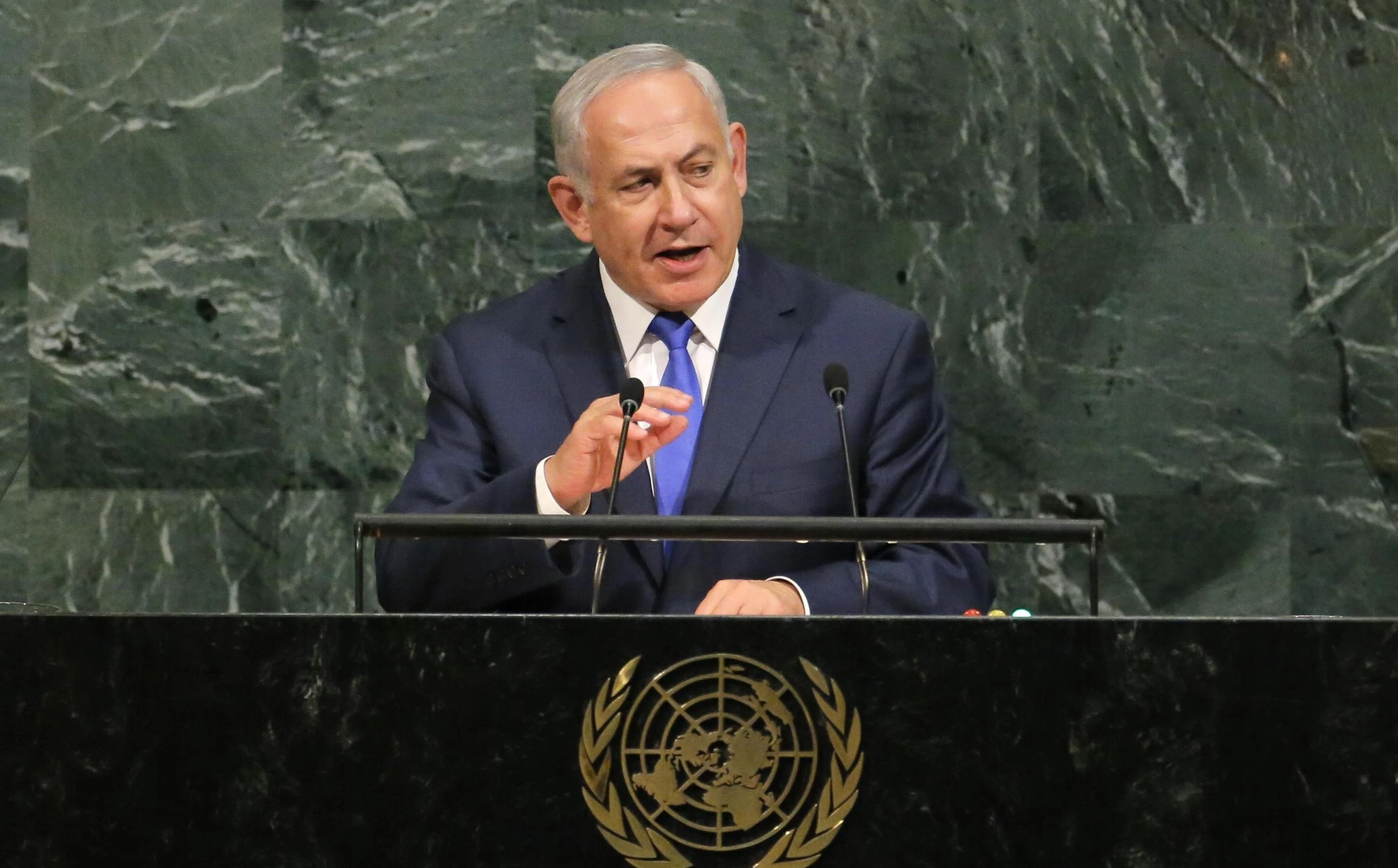 ראש הממשלה בנימין נתניהו נואם בעצרת האו''ם