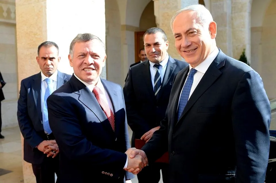 ביבי נתניהו ועבדאללה מלך ירדן
