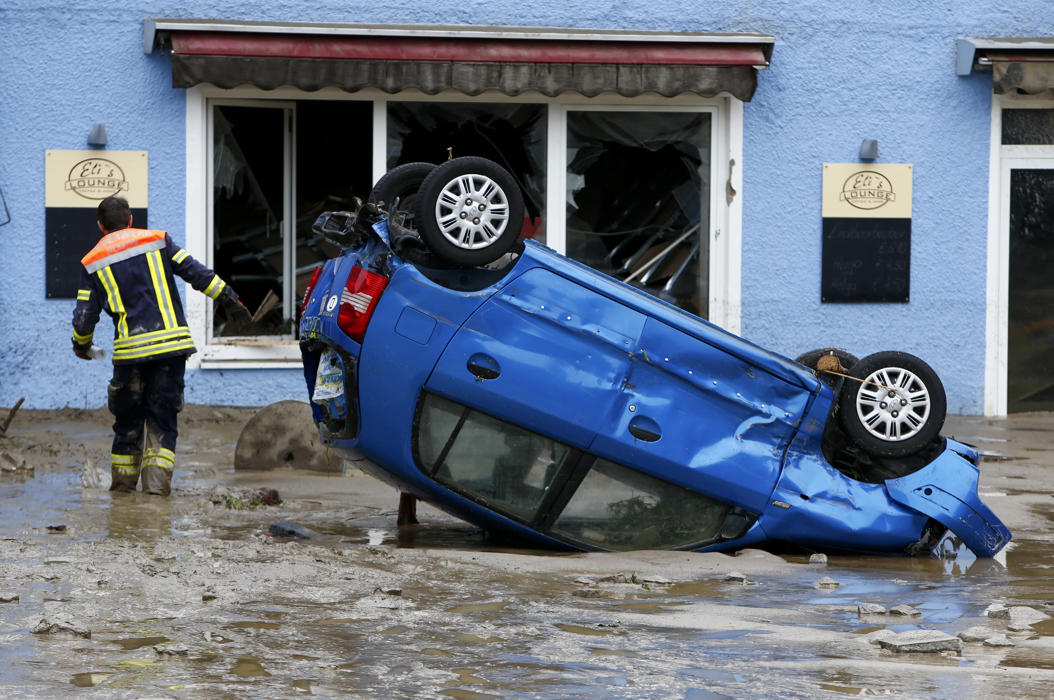הצפות בחבל בוואריה בגרמניה