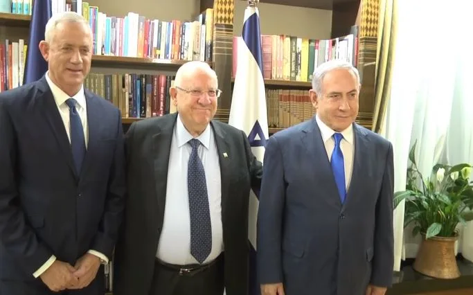 בנימין נתניהו, ראובן ריבלין, בני גנץ