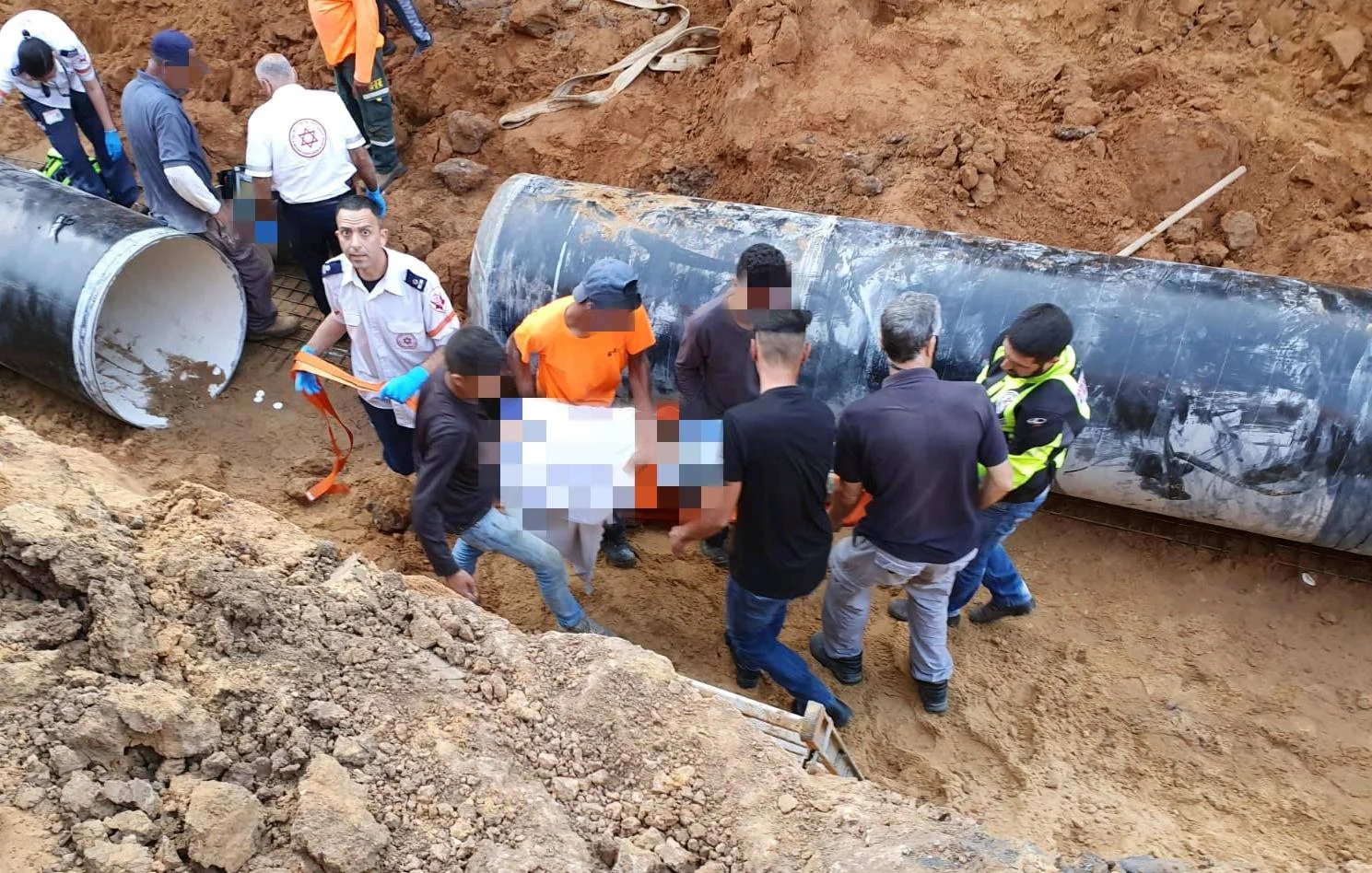 זירת התאונה באשקלון