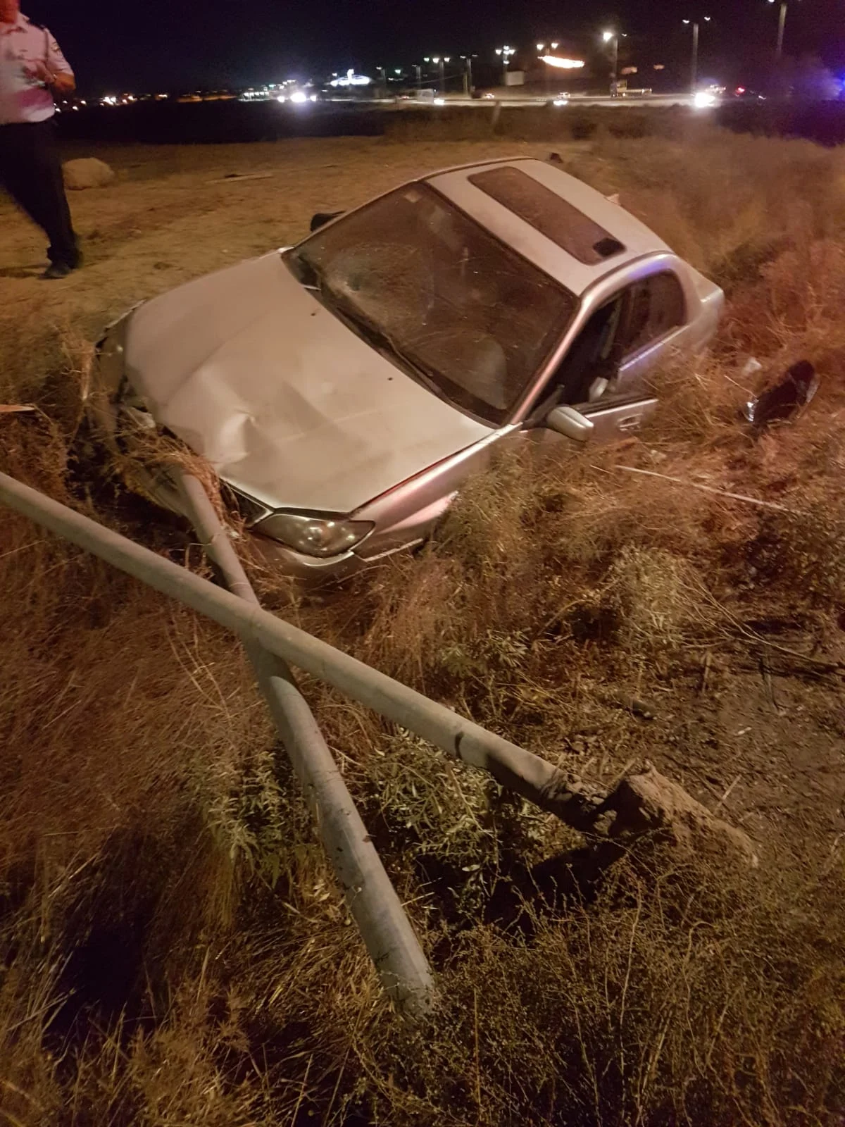 רכבו של הנהג הפוגע בתאונת הפגע וברח