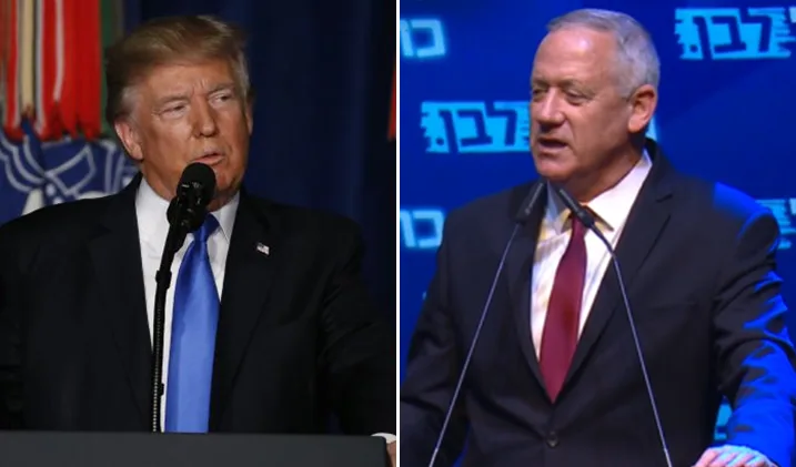 בני גנץ ודונלד טראמפ