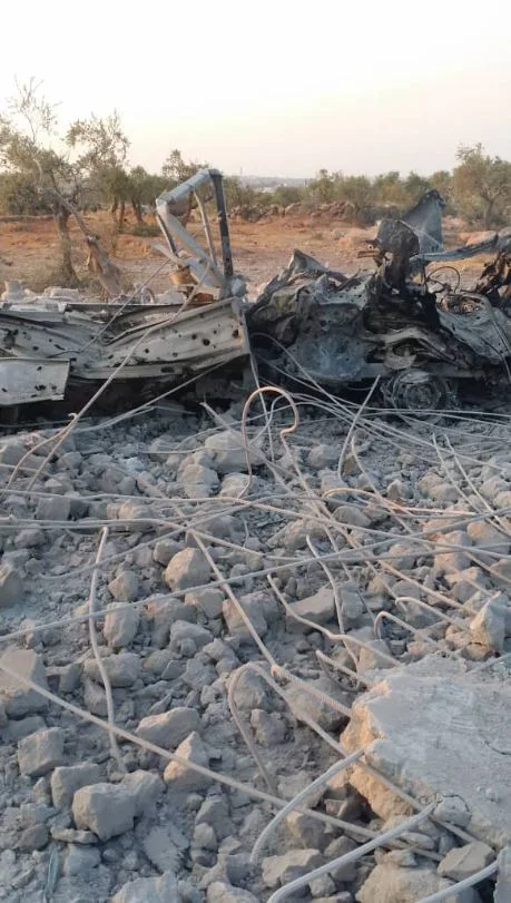 תיעוד מהמקום שבו נטען כי חוסל אבו בכר אל-בגדאדי