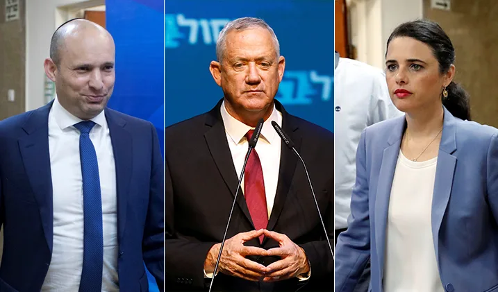 איילת שקד, נפתלי בנט, בני גנץ