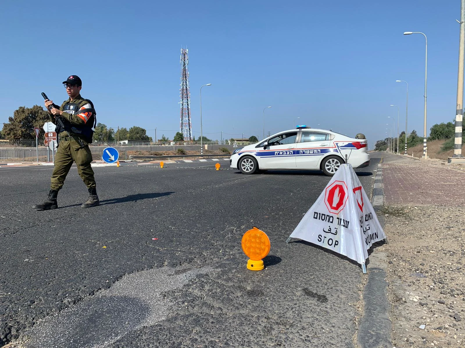 חסימות כבישים בעוטף