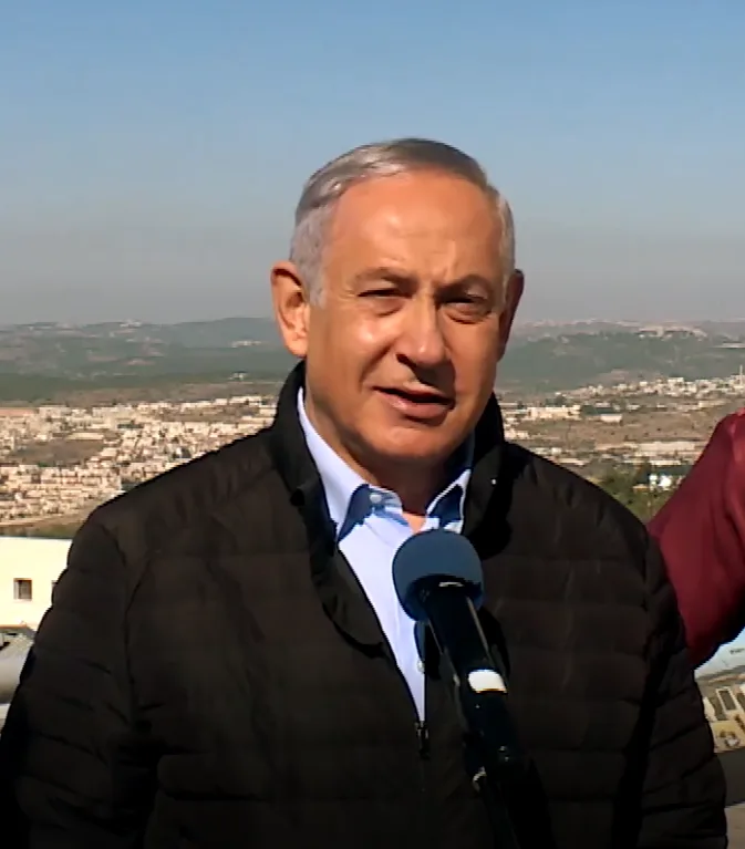 בנימין נתניהו יו''ר מפלגת הליכוד בסיור בכפר עציון