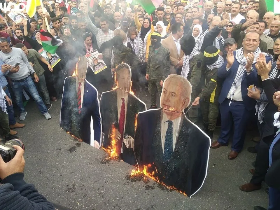 מאירועי עצרת ''יום הזעם'' בשכם