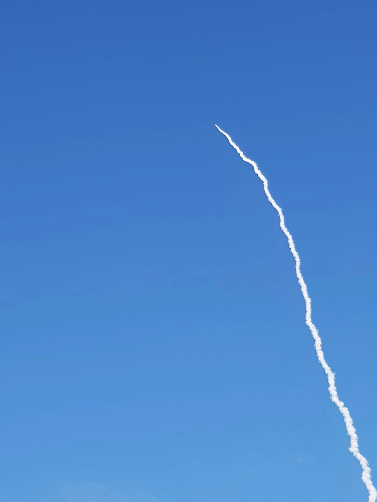 ניסוי שיגור של מערכת הנעה רקטית של מערכת הביטחון