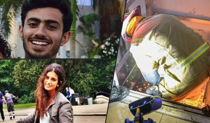 סתיו הררי ודין שושני ההרוגים באסון המעלית בתל אביב ופעולות ההצלה בזירה