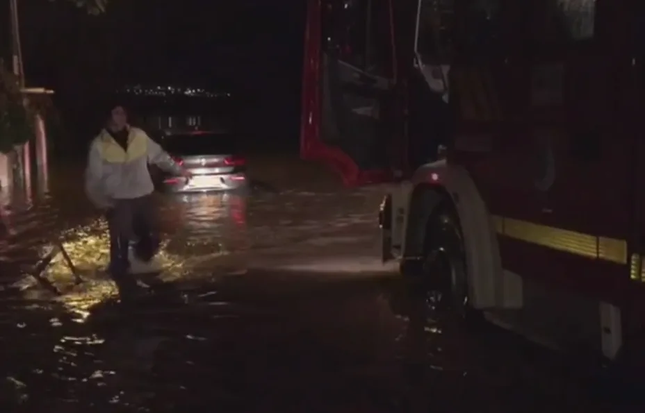 זירת האירוע שבו גבר נסחף ומת בבנימינה