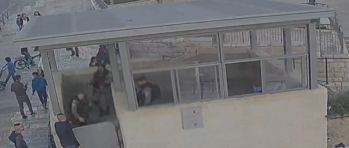 שוטרי מג''ב שתועדו מכים צעיר פלסטיני